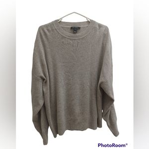 St. John Sweater Grey Wool Woman Size L New no tags